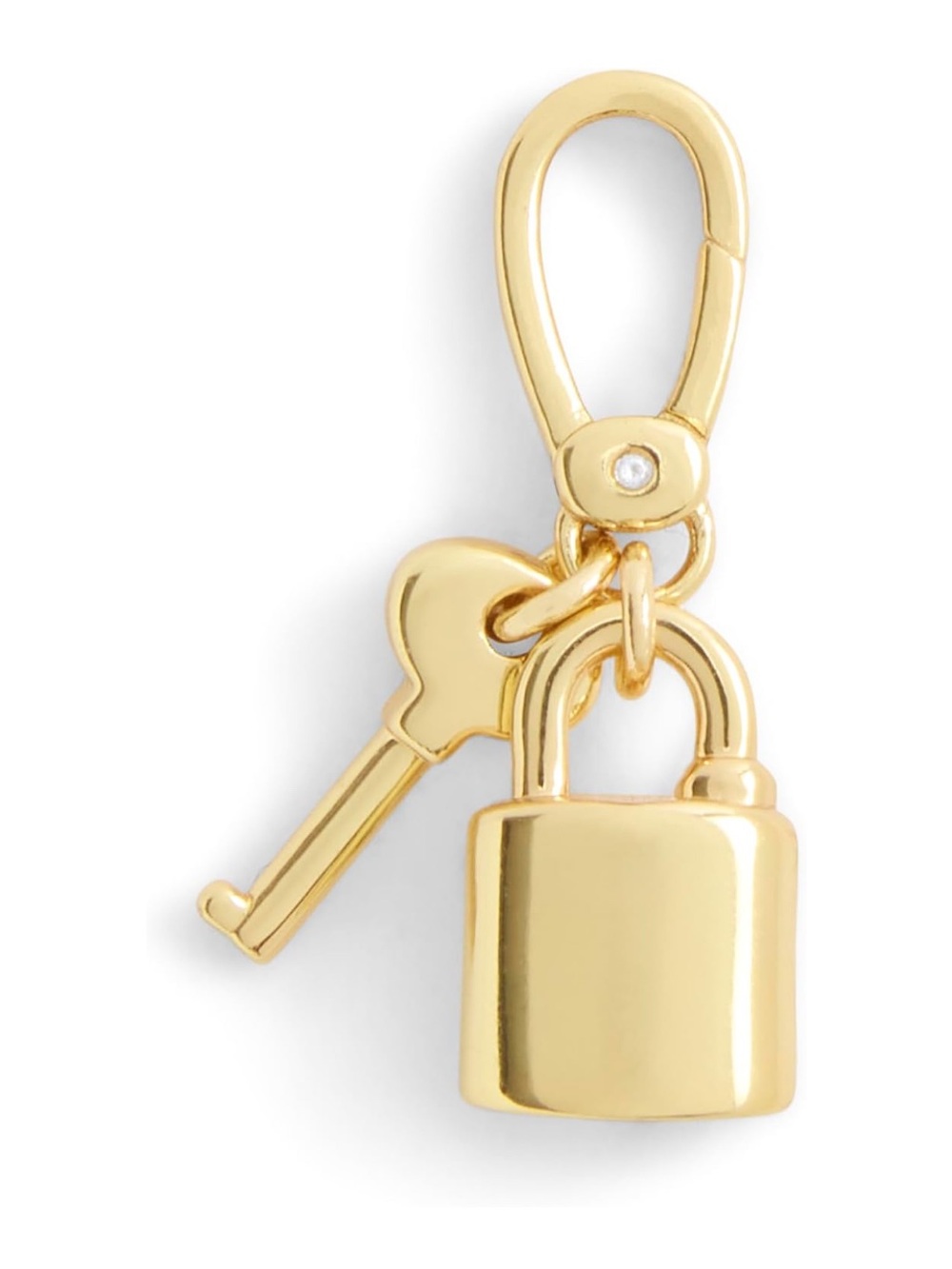 Coach Gold Padlock Key Jewelry Charm, Keychain, Bag Charm - New - Picture 2 of 6